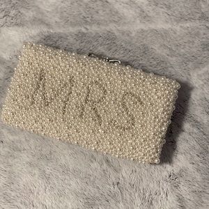 MRS. Pearl Embellished Clutch